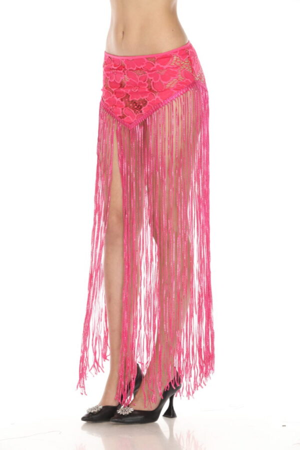 564 - Lace fringe hip skirt with shimmering tassels - Image 4