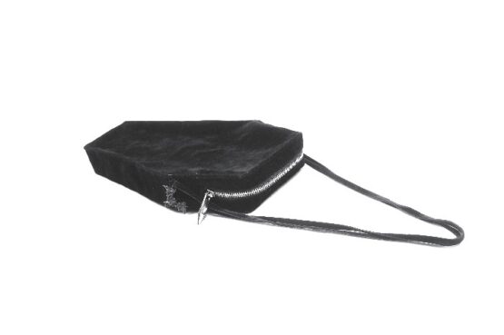 ABG013 - Coffin style handbag with sword print - Image 2