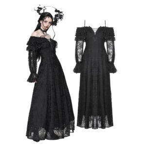 DW1011 - Gothic off shoulder lace dress