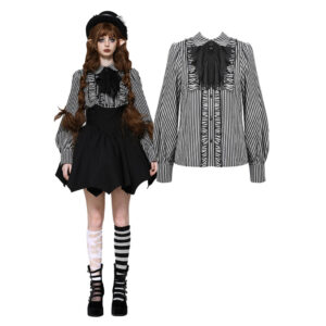 IW116 - Striped scholarly gothic shirt