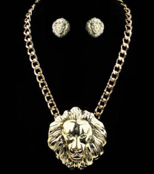SNE4008GD - Lionhead Necklace - Gold