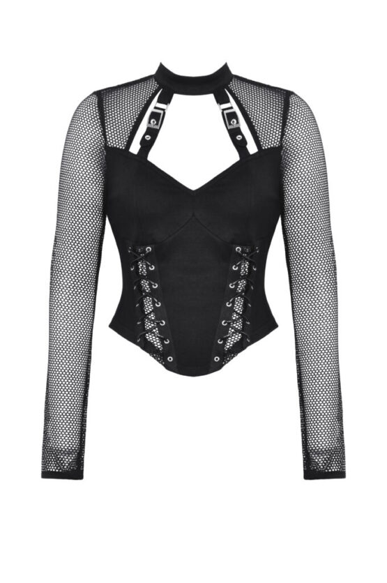 TW616 - Punk dark studded top - Image 10