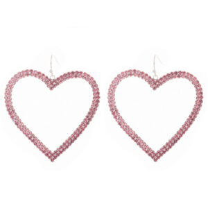 27193 - s rs double line heart ear, pink