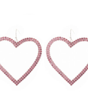 27193 - s rs double line heart ear, pink