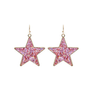27305 - g star sequin fish hook ear, pnk