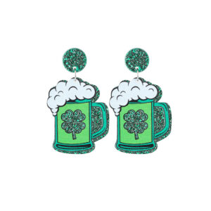 28090 - r clover beer mug earring