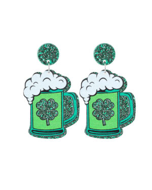 28090 - r clover beer mug earring