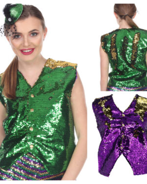 3855 - Reversible Sequin Unisex Vest