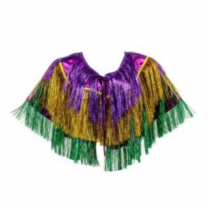 8853 - Mardi Gras tinsel shawl