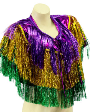 8853 - Mardi Gras tinsel shawl