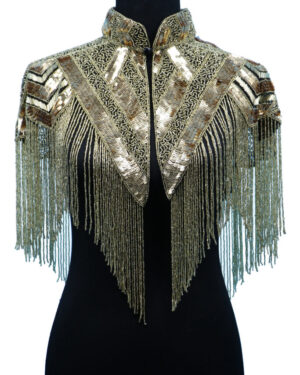 8891 - Beaded Shawl with collar