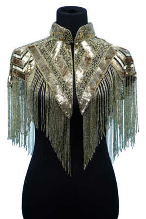 8891 - Beaded Shawl with collar