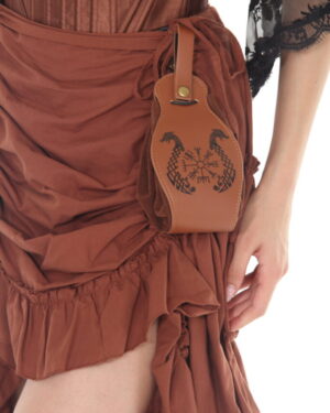 RL5001 - PU leather embossed crossbody bag..