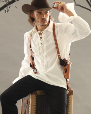 RL5005 - Double shoulder holster harness, brown