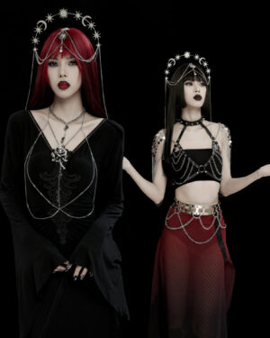WS734 - Gothic star moon sun headpiece