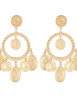 27388 - g coin dangle boho ear