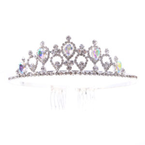 60661 - mystical teardrop gem crown, tiara