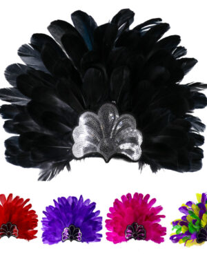 63013 - Showgirl feather headdress