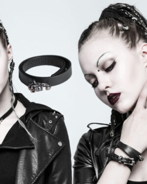 S228 - Punk Skull Necklace Choker and/or Bracelet