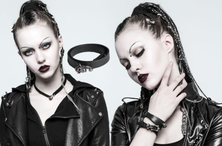 S228 - Punk Skull Necklace Choker and/or Bracelet