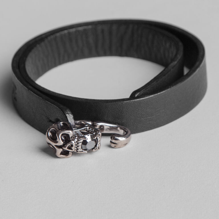 S228 - Punk Skull Necklace Choker and/or Bracelet - Image 4