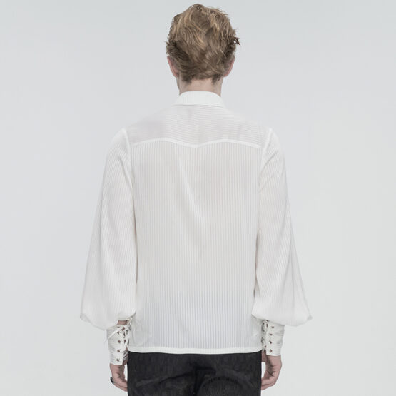 SHT11002 - White retro gothic palace style shirt-M - Image 2