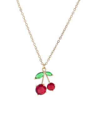 18553 - g cherry pendant necklace