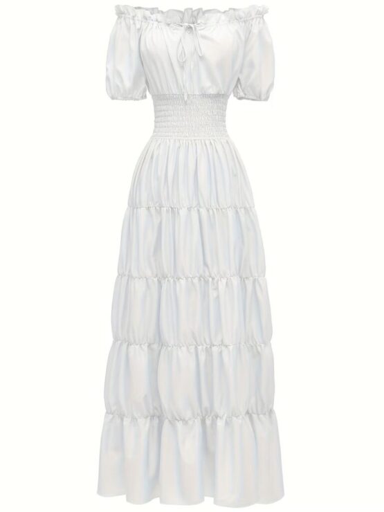 2336 - Off shoulder chemise dress