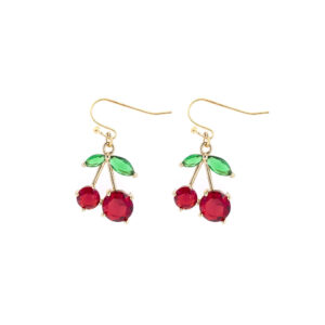 28626 - g cherry fish hook earring