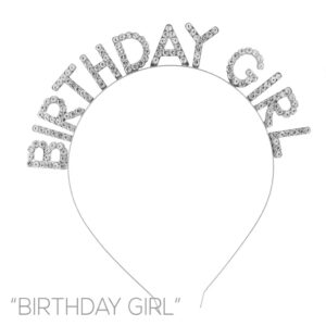 72039 - Birthday Girl Headband -Silver