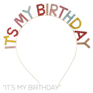 72040 - It's my birthday headband-Multi