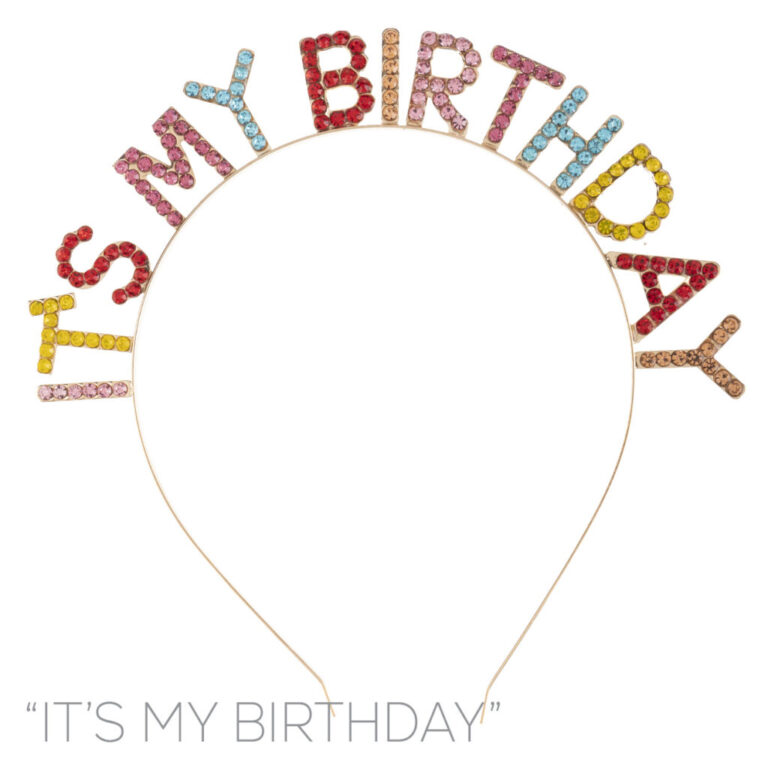 72040 - It's my birthday headband-Multi