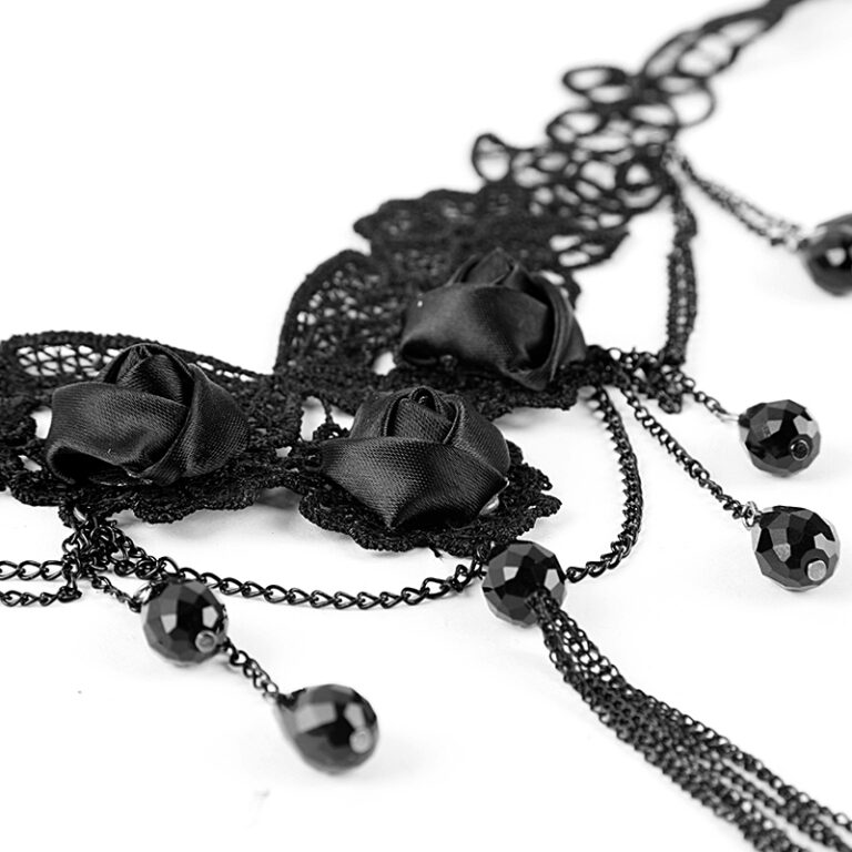 S157 - Flower beading and embroidery necklace - Image 2