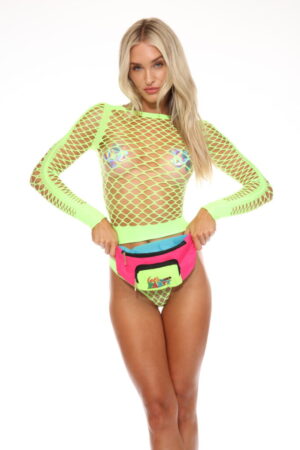 3830 - Lets Party bumbag fanny bag- blue, pink, yellow