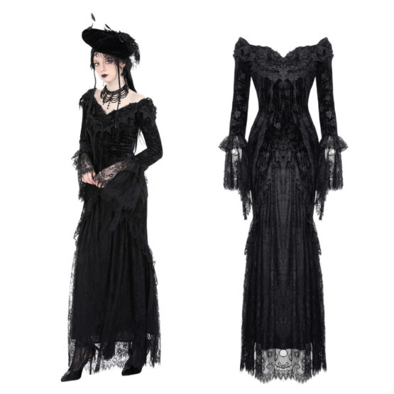 DW932 - Gothic lace bodycon dress