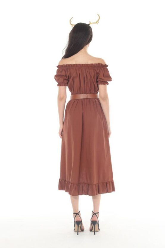 2337 - Cotton chemise ruche dress - Image 6