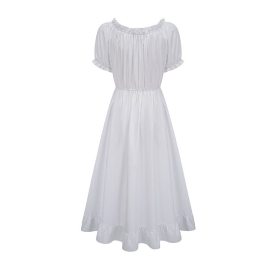2337 - Cotton chemise ruche dress - Image 5