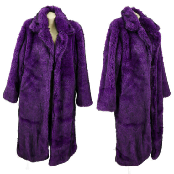 2652 - Grey faux fur long jacket - Image 3