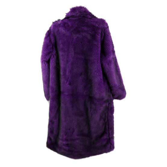 2652 - Grey faux fur long jacket - Image 4