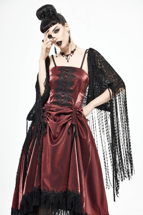 CA023 - Lace Shawl w/ fringes - Image 3