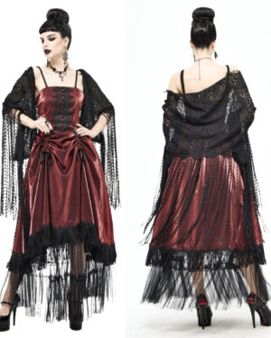 CA023 - Lace Shawl w/ fringes