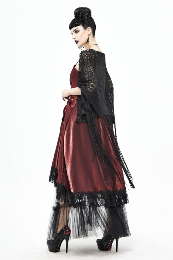CA023 - Lace Shawl w/ fringes - Image 6