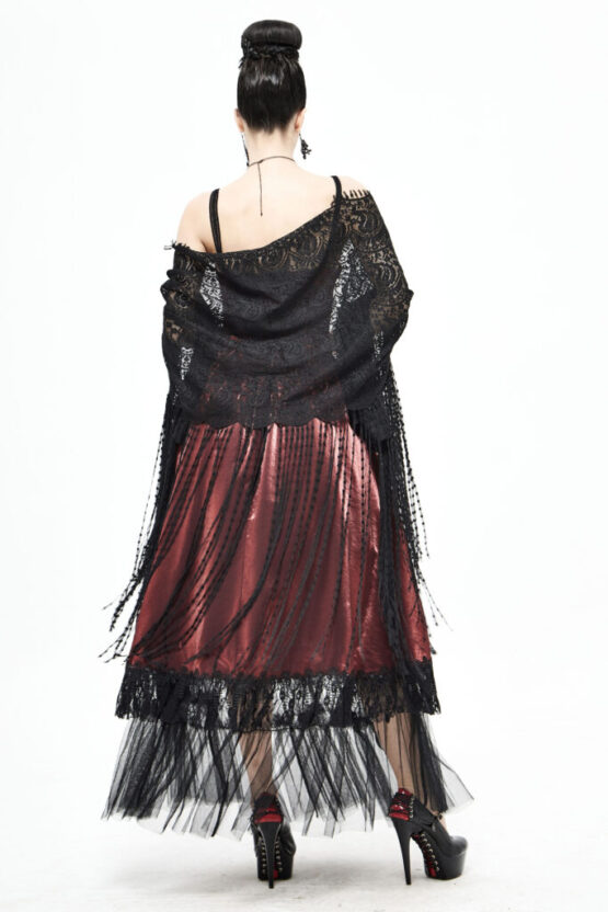 CA023 - Lace Shawl w/ fringes - Image 5