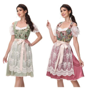 2344 - Butterfly corset and lace wrap renaissance dress