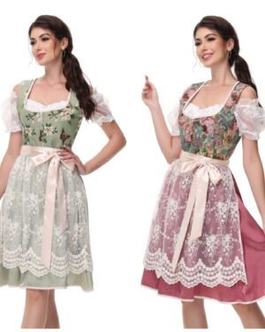 2344 - Butterfly corset and lace wrap renaissance dress