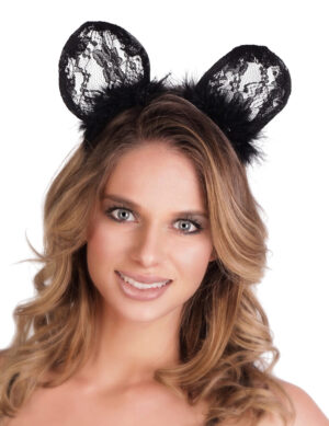 68763 - Lace Headband w/ Ears
