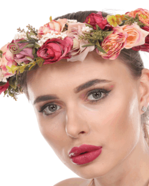 70130 - Floral Crown Headpiece, Multi Color