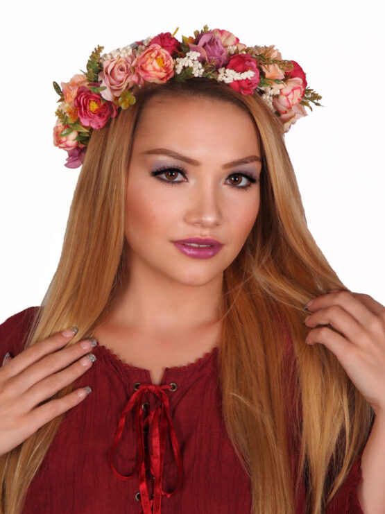 70130 - Floral Crown Headpiece, Multi Color