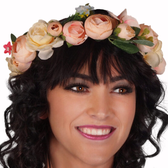 70131 - Floral Crown Headpiece, Multi Color - Image 2