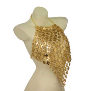 8456 - Halter top with circles chain